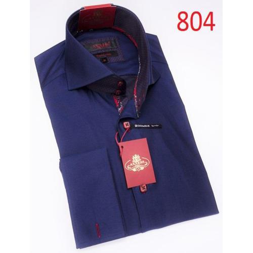 Axxess Royal Blue Cotton Modern Fit Dress Shirt 804